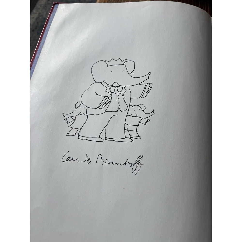 Jean‎ De Brunhoff--BABAR EN FAMILLE Giant French Hardcover 1979 Hachette
